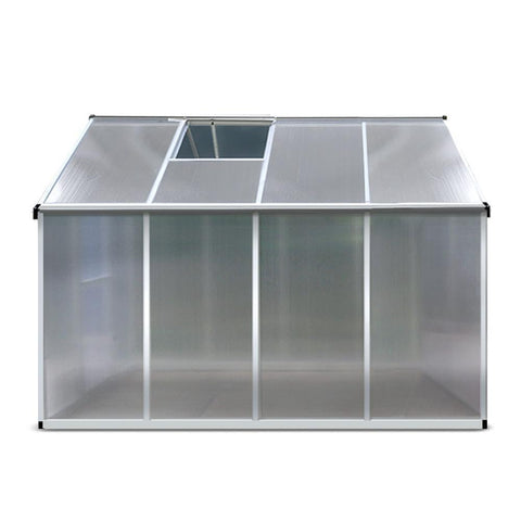 2.4m x 1.9m x 1.9m Polycarbonate Aluminium Greenhouse