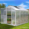 Image of 2.4m x 1.9m x 1.9m Polycarbonate Aluminium Greenhouse