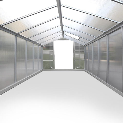 3.1m x 2.5m Polycarbonate Aluminium Greenhouse