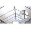 Image of 3.1m x 2.5m Polycarbonate Aluminium Greenhouse