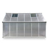 Image of 3.6m x 2.5m Polycarbonate Aluminium Greenhouse