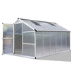 Image of 3.6m x 2.5m Polycarbonate Aluminium Greenhouse