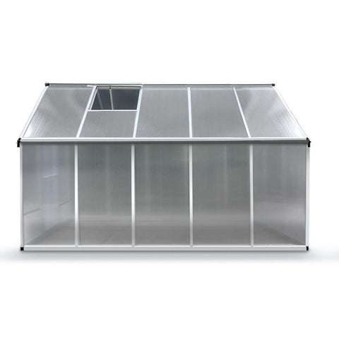 3m x 2.5m Polycarbonate Aluminium Greenhouse