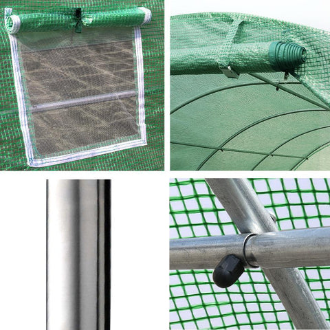 4m x 3m x 2m All Weather Tunnel Greenhouse