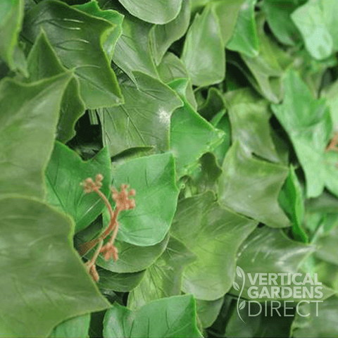 Artificial Flowering Ivy Hedge 1m x 1m Plant Wall Screening Panel UV Protected