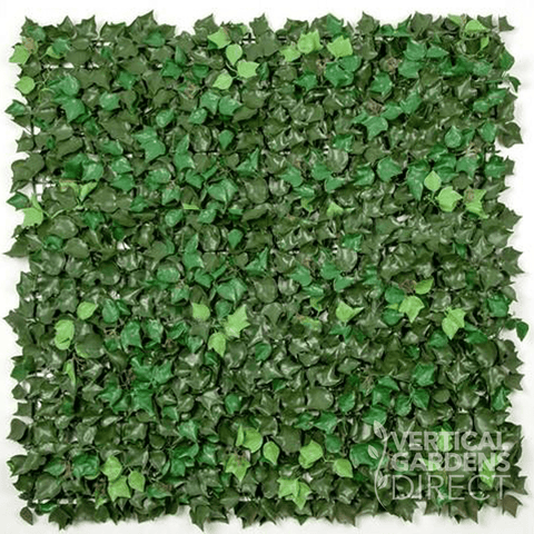 Artificial Flowering Ivy Hedge 1m x 1m Plant Wall Screening Panel UV Protected