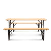 Image of Artiss Wooden Outdoor Foldable Bench + Seat Set