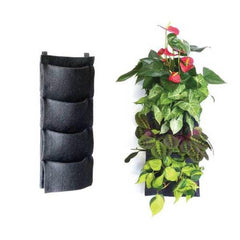 FLORAFELT 4 POCKET MODULAR PLEATED FELT VERTICAL GARDEN