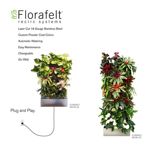 FLORAFELT RECIRC FREESTANDING SELF WATERING VERTICAL GARDEN