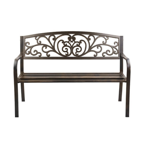 Gardeon Cast Iron Victorian Garden Bench Seat - Bronze