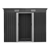 Image of Giantz 2.35 x 1.31m Steel Base Garden Shed - Grey