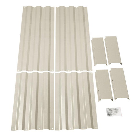 Green Fingers 120 x 90cm Raised Garden Bed Set of 2 - Cream