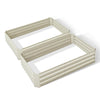 Image of Green Fingers 120 x 90cm Raised Garden Bed Set of 2 - Cream