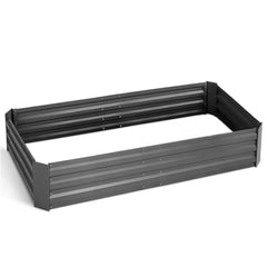 Green Fingers 150cm x 90cm Raised Garden Bed Set of 2 - Grey