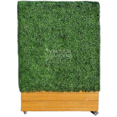 Portable Freestanding Artificial Boxwood Partition Hedge On Wheels 1.5m x 1m x 30cm